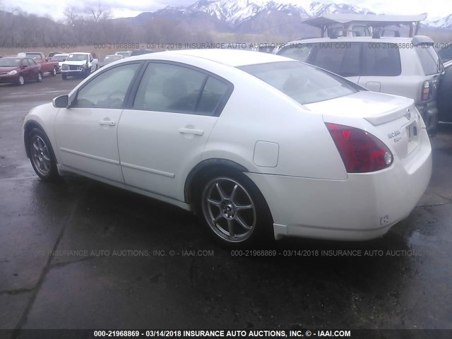 1N4BA41E35C841863 - 2005 NISSAN MAXIMA SE/SL WHITE photo 3