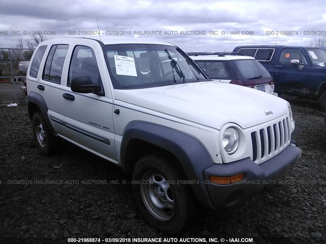 1J4GL48K22W232631 - 2002 JEEP LIBERTY SPORT 白色 照片 1