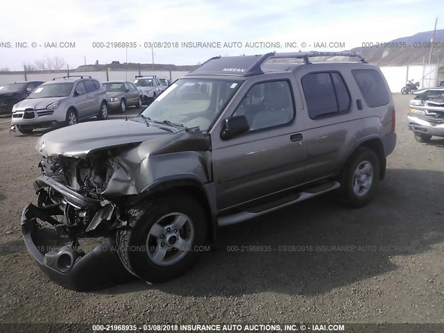 5N1ED28Y84C682352 - 2004 NISSAN XTERRA XE/SE TAN photo 2