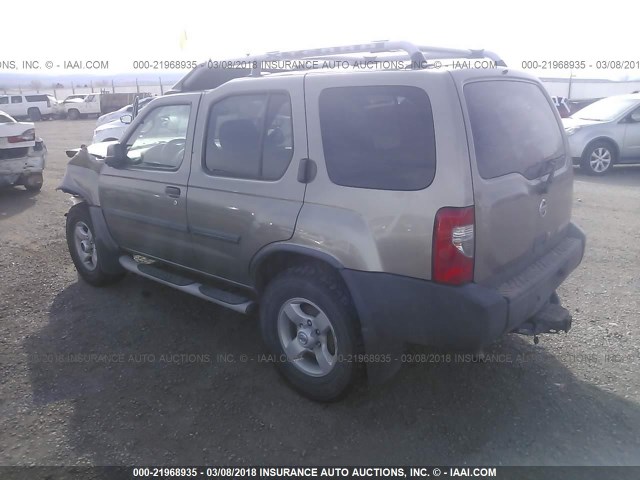 5N1ED28Y84C682352 - 2004 NISSAN XTERRA XE/SE TAN photo 3