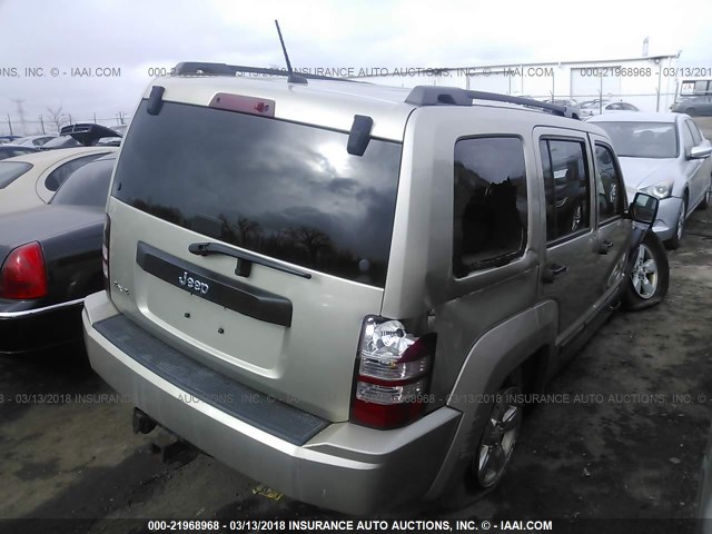 1J4PN2GK8AW128658 - 2010 JEEP LIBERTY SPORT 金色 照片 4