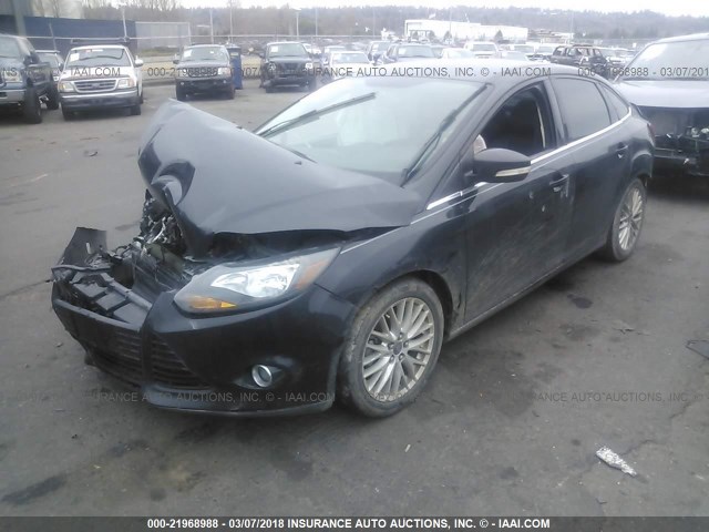 1FADP3J21EL355592 - 2014 FORD FOCUS TITANIUM BLACK photo 2