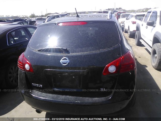 JN8AS58T39W322012 - 2009 NISSAN ROGUE S/SL BLACK photo 6