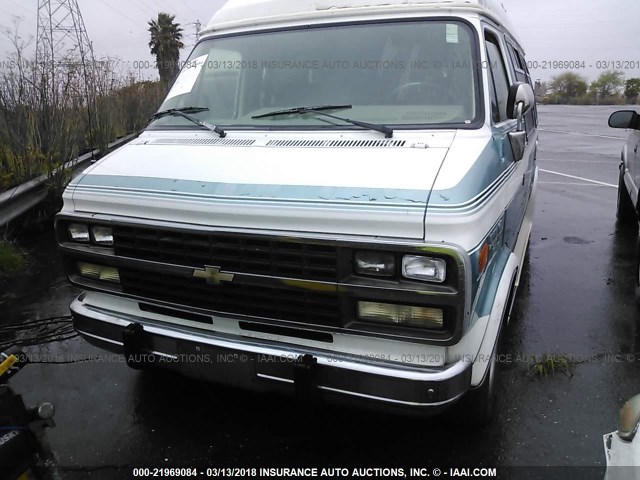 1GBEG25K3RF148360 - 1994 CHEVROLET G20 BLUE photo 2