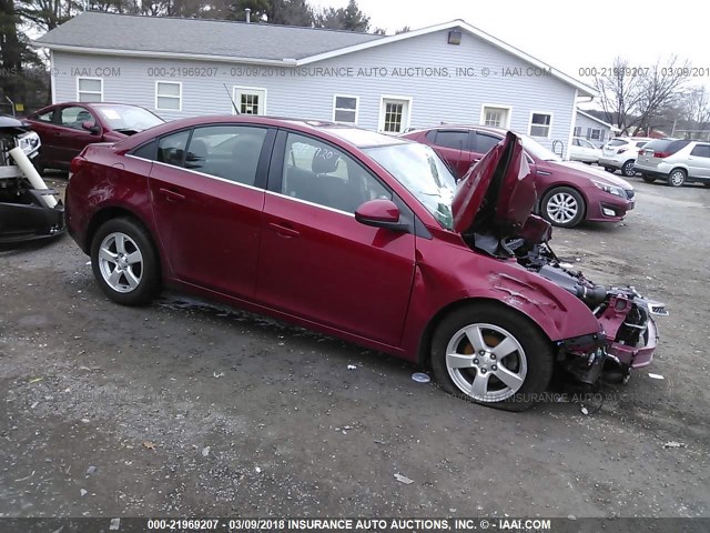 1G1PF5SC8C7391954 - 2012 CHEVROLET CRUZE LT RED photo 1