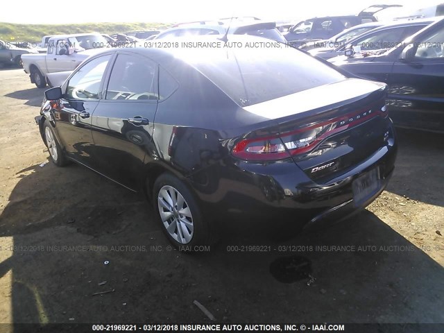 1C3CDFBH7ED877290 - 2014 DODGE DART SXT BLACK photo 3