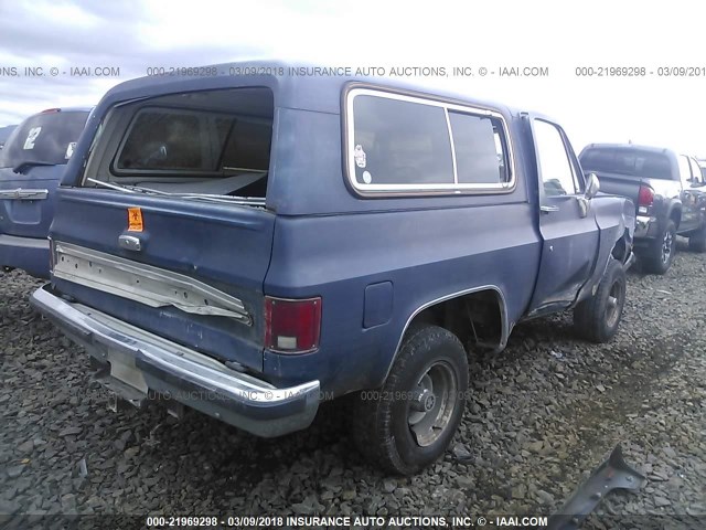 1G8EK18L3GF172786 - 1986 CHEVROLET BLAZER K10 ლურჯი ფოტო 4