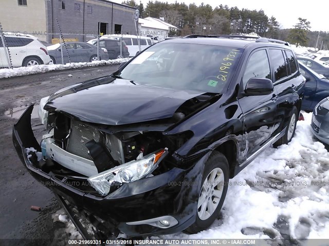 5TDBK3EH4DS251383 - 2013 TOYOTA HIGHLANDER PLUS/SE BLACK photo 2