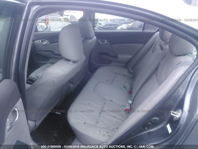 2HGFB2F91CH596131 - 2012 HONDA CIVIC EXL GRAY photo 8