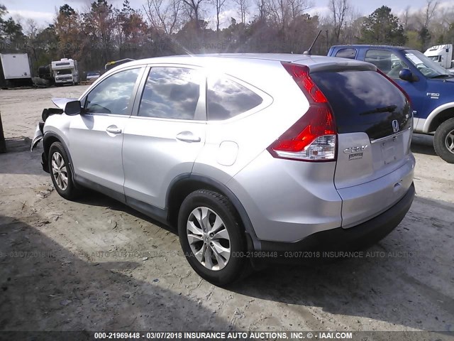 2HKRM3H59EH503761 - 2014 HONDA CR-V EX SILVER photo 3