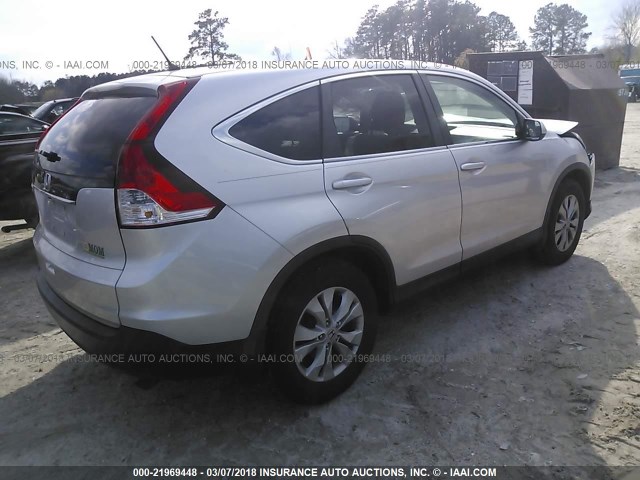 2HKRM3H59EH503761 - 2014 HONDA CR-V EX SILVER photo 4