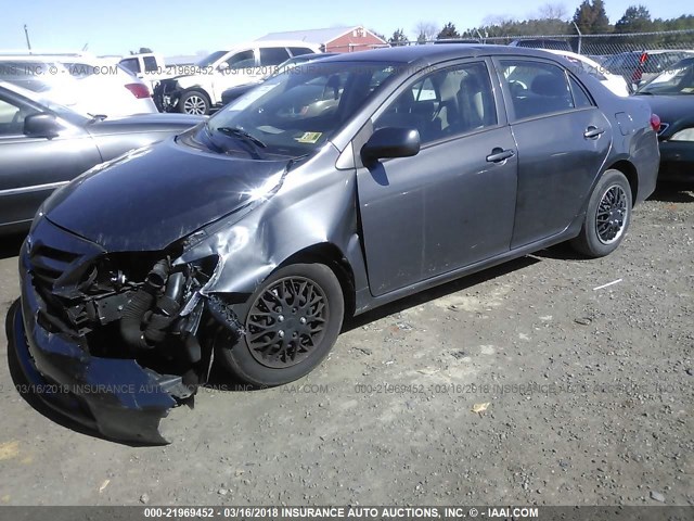 2T1BU4EE6DC957107 - 2013 TOYOTA COROLLA S/LE Pewter photo 2
