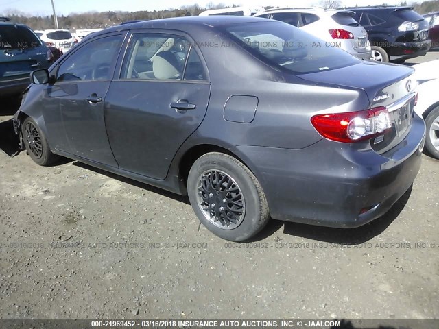 2T1BU4EE6DC957107 - 2013 TOYOTA COROLLA S/LE Pewter photo 3