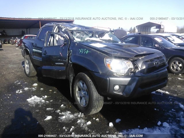 5TFLU4EN7FX115692 - 2015 TOYOTA TACOMA DOUBLE CAB/TRD PRO GRAY photo 1