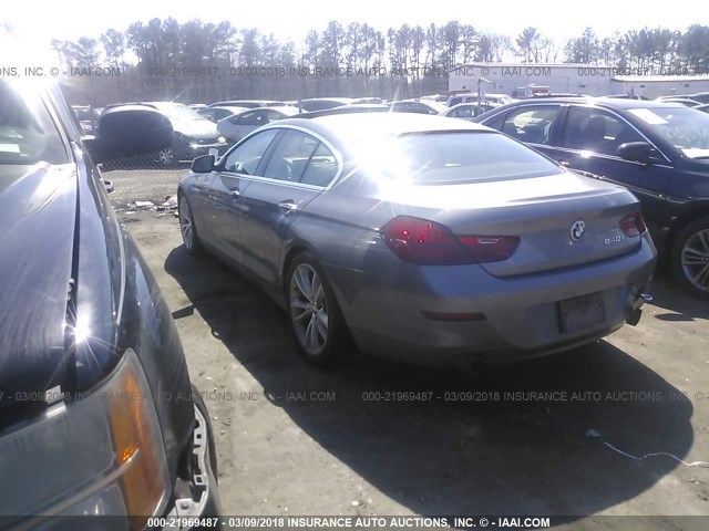 WBA6A0C52DDF14459 - 2013 BMW 640 I GRAY photo 3