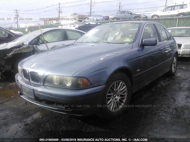 WBADT63452CH90889 - 2002 BMW 530 I AUTOMATIC BLUE photo 2