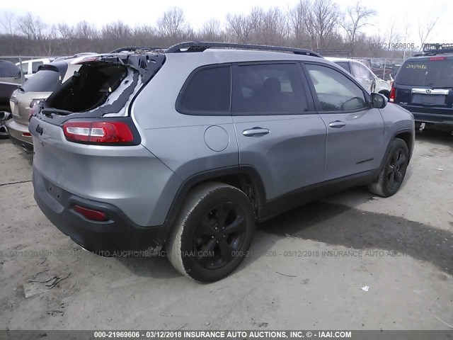 1C4PJMCS2FW750750 - 2015 JEEP CHEROKEE LATITUDE GRAY photo 4