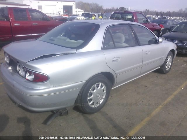 2G4WS52J221105231 - 2002 BUICK CENTURY CUSTOM SILVER photo 4