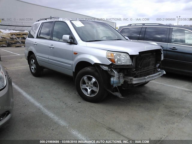 2HKYF18666H531523 - 2006 HONDA PILOT EX SILVER photo 1