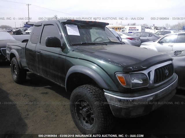 5TEWN72N53Z262971 - 2003 TOYOTA TACOMA XTRACAB GREEN photo 1