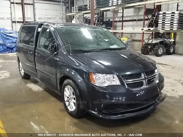 2C4RDGCG5DR795071 - 2013 DODGE GRAND CARAVAN SXT Dark Blue photo 1