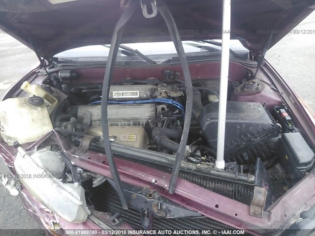 JT2SK11E2N0003369 - 1992 TOYOTA CAMRY DLX MAROON photo 10