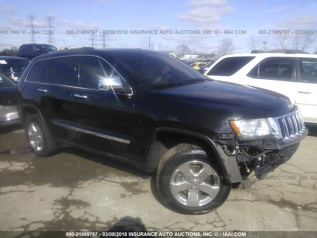 1C4RJFBG2CC317766 - 2012 JEEP GRAND CHEROKEE LIMITED BLACK photo 1