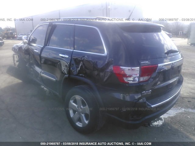 1C4RJFBG2CC317766 - 2012 JEEP GRAND CHEROKEE LIMITED BLACK photo 3