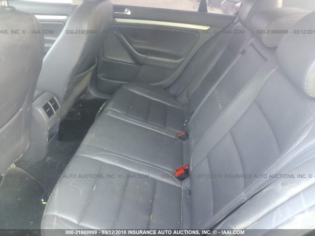 3VWRA71K49M033992 - 2009 VOLKSWAGEN JETTA WOLFSBURG 黑色 照片 8