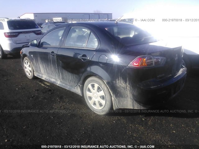 JA32U2FU7FU027103 - 2015 MITSUBISHI LANCER ES 黑色 照片 3