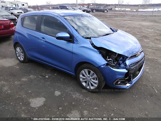 KL8CD6SA1HC838566 - 2017 CHEVROLET SPARK 1LT BLUE photo 1