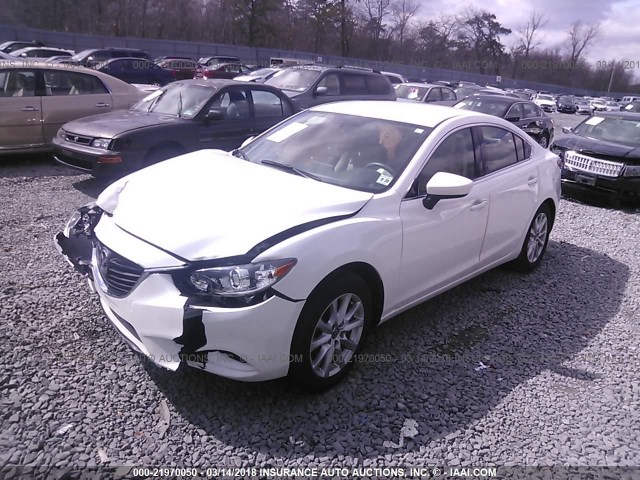 JM1GJ1U52G1420550 - 2016 MAZDA 6 SPORT WHITE photo 2