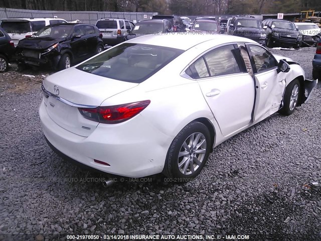 JM1GJ1U52G1420550 - 2016 MAZDA 6 SPORT WHITE photo 4