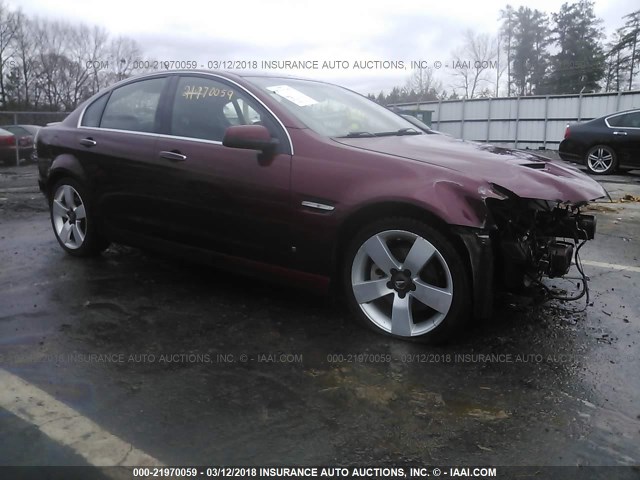 6G2EC57Y49L196789 - 2009 PONTIAC G8 GT RED photo 1