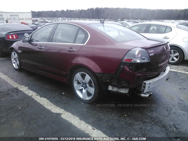 6G2EC57Y49L196789 - 2009 PONTIAC G8 GT RED photo 3