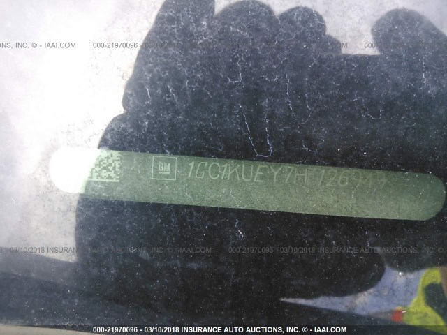 1GC1KUEY7HF126949 - 2017 CHEVROLET SILVERADO K2500 HEAVY DUTY WHITE photo 9