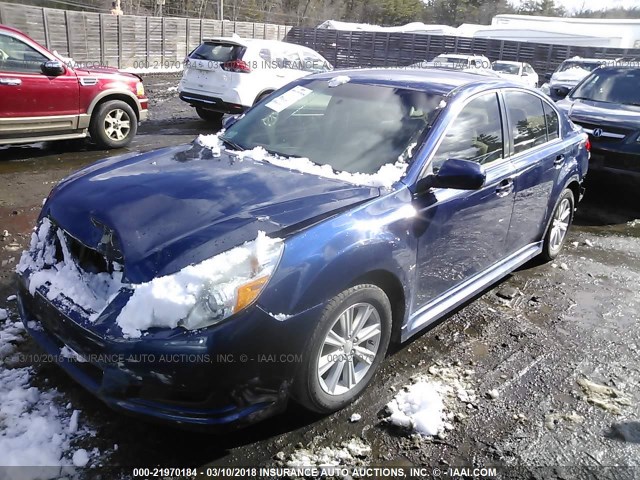 4S3BMBB68B3249559 - 2011 SUBARU LEGACY 2.5I PREMIUM BLUE photo 2