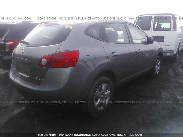 JN8AS58V79W182046 - 2009 NISSAN ROGUE S/SL GRAY photo 4