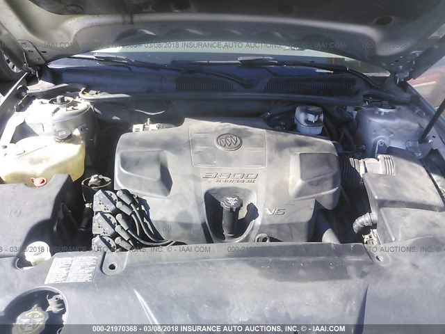 1G4HD57288U125131 - 2008 BUICK LUCERNE CXL SILVER photo 10