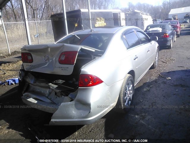 1G4HD57288U125131 - 2008 BUICK LUCERNE CXL SILVER photo 4