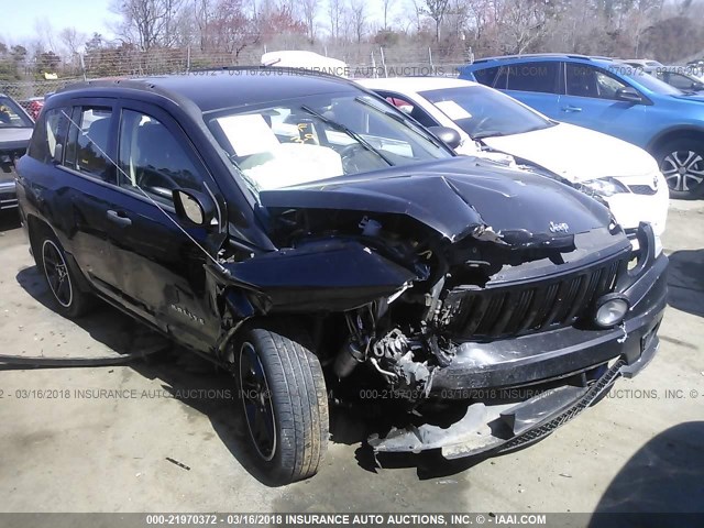 1J4FT47B49D139967 - 2009 JEEP COMPASS SPORT BLACK photo 1