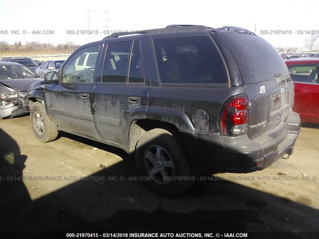 1GNDT13S452265485 - 2005 CHEVROLET TRAILBLAZER LS/LT GRAY photo 3