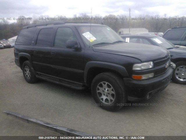 3GNFK16Z96G114302 - 2006 CHEVROLET SUBURBAN K1500 BLACK photo 1