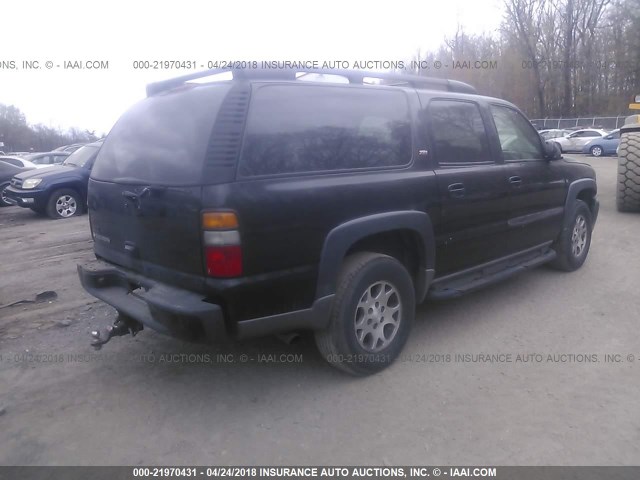 3GNFK16Z96G114302 - 2006 CHEVROLET SUBURBAN K1500 BLACK photo 4