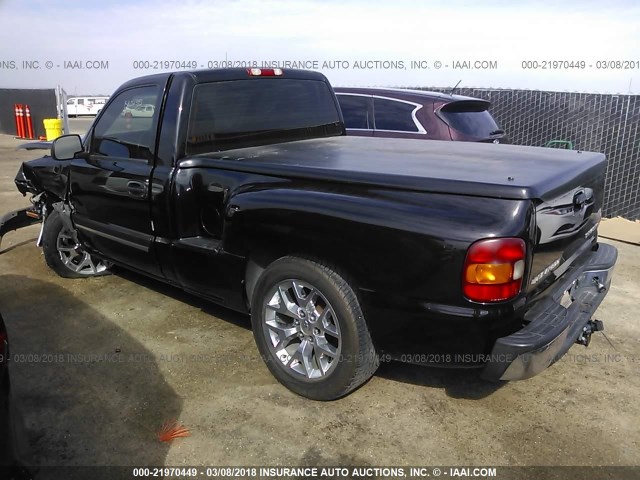 1GCEC14V73Z326757 - 2003 CHEVROLET SILVERADO C1500 BLACK photo 3