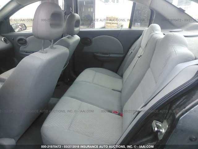 1G8AJ55F27Z101763 - 2007 SATURN ION LEVEL 2 GRAY photo 8