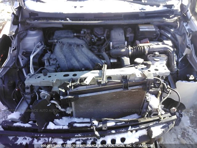 3N1CE2CP3GL389302 - 2016 NISSAN VERSA NOTE S/S PLUS/SV/SL/SR SILVER photo 10