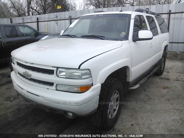 3GNFK16Z23G160064 - 2003 CHEVROLET SUBURBAN K1500 WHITE photo 2