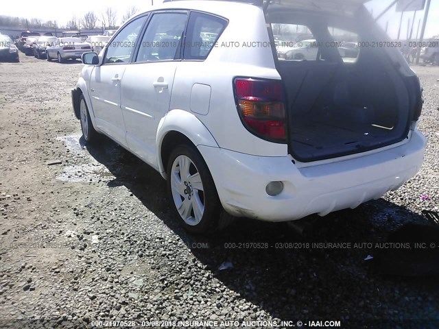 5Y2SL63865Z480259 - 2005 PONTIAC VIBE WHITE photo 3