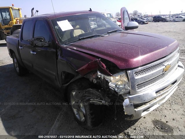 3GCPKSE73DG137526 - 2013 CHEVROLET SILVERADO K1500 LT MAROON photo 1